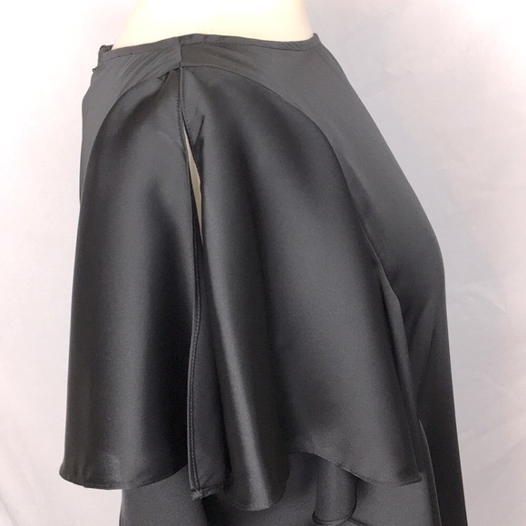 Michael Kors Black Dress with Waterfall Detail - Picture 2 of 8